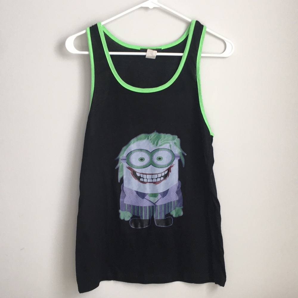 Minion Joker graphic tank top